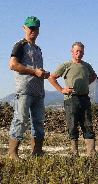 Romeo Falcone e Gerardo Guarino, alle cui famiglie appartengono i terreni dove cadde l'aereo alleato.